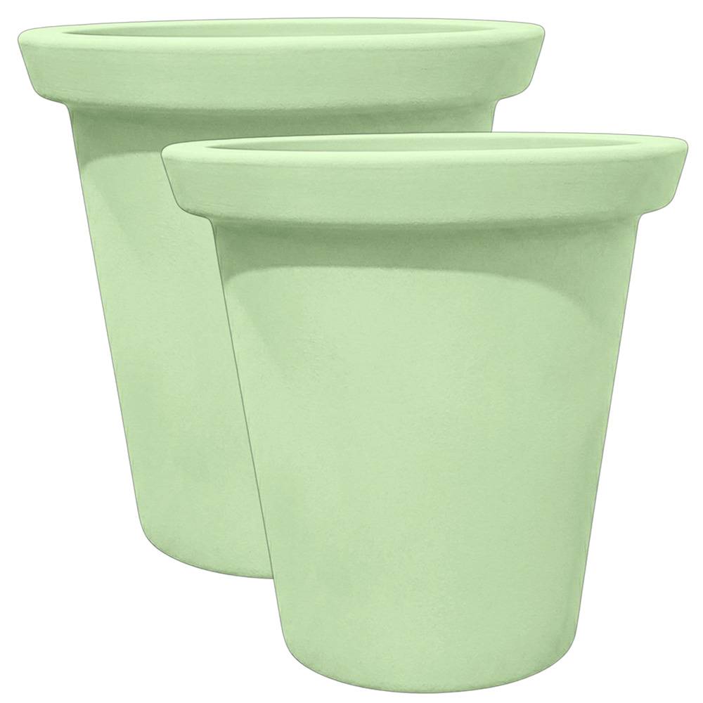 Plast'Up Rotomoulage - Pot de fleurs rond xxl delight 760l-lot de 2 - plast'up rotomoulage