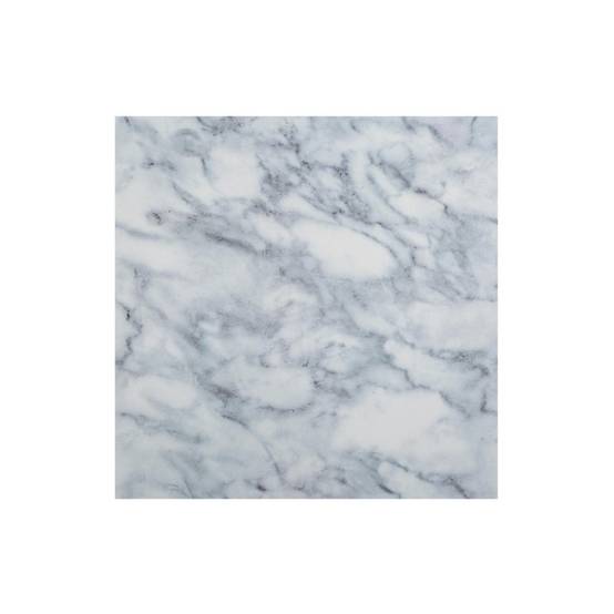 Lot de 2 Stickers Effet Marbre "Plaque" 30x30cm Blanc - Image 1
