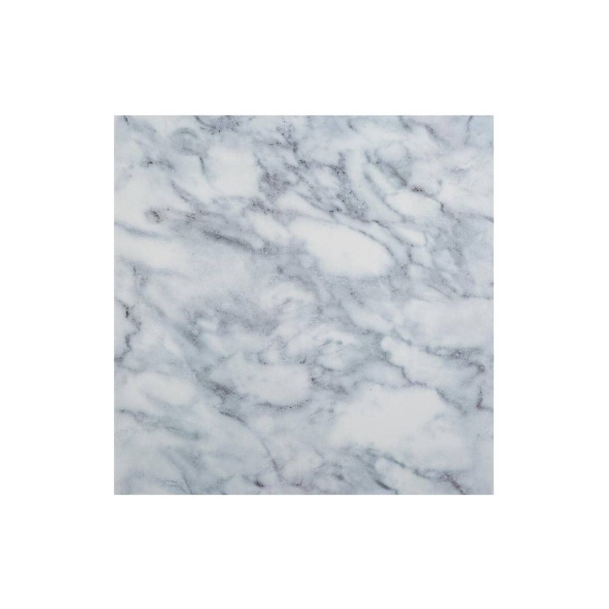 Lot de 2 Stickers Effet Marbre "Plaque" 30x30cm Blanc - Image 1