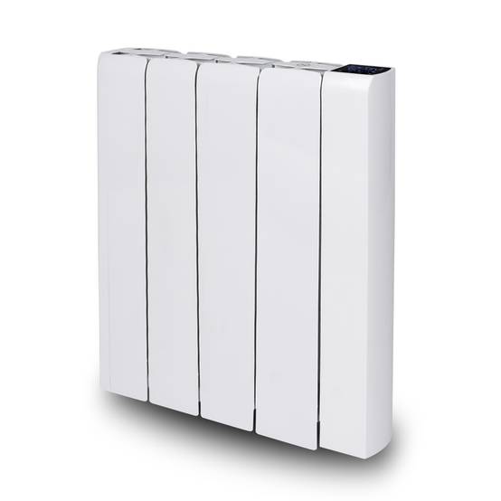 Radiateur à inertie céramique 1000W - Thermostat digital, timer 7 jours - Fixation murale - Warm Tech - Image 1