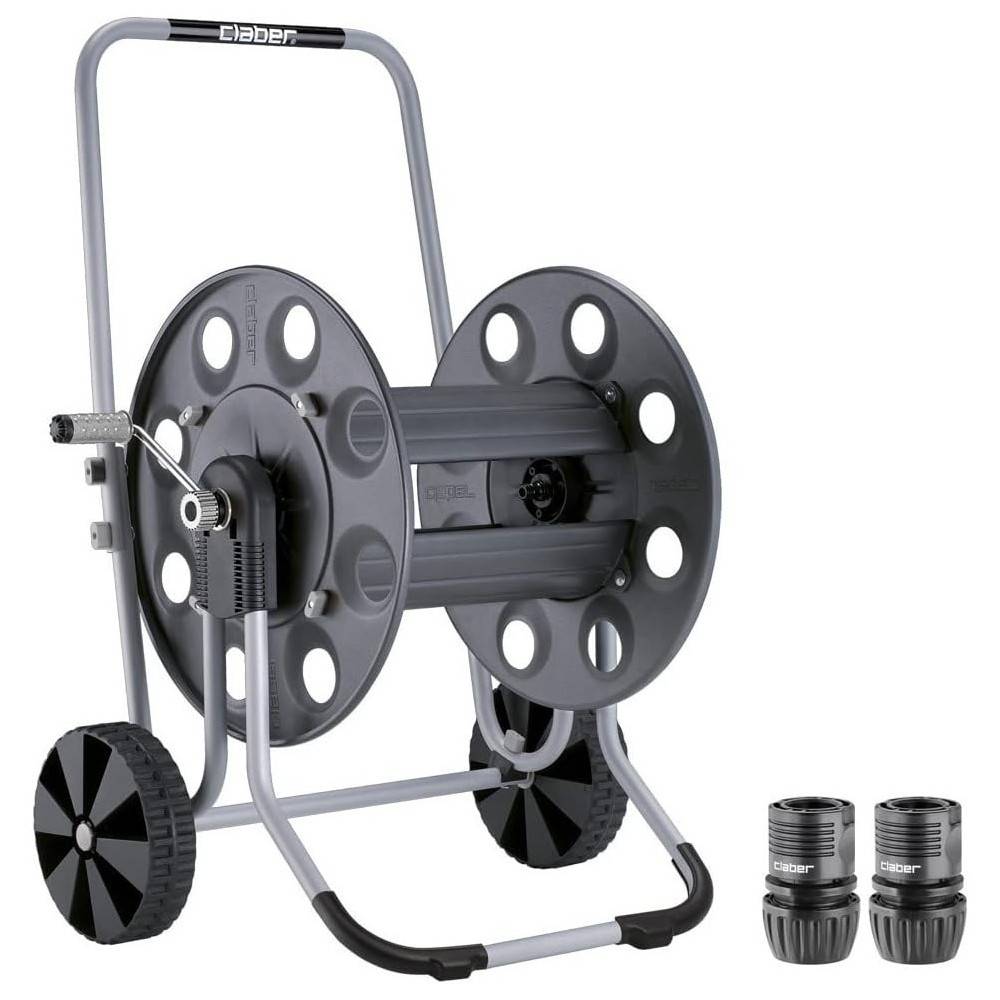 Claber - Enrouleur de tuyau Claber Metal Gemini 8894 pour un tuyau de 60m 3/4". - Imagen 2