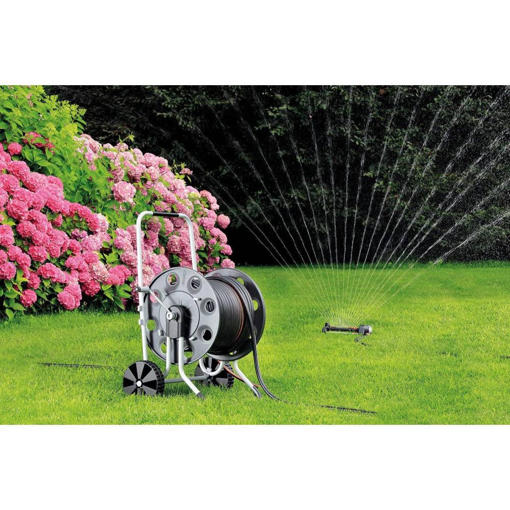Claber - Enrouleur de tuyau Claber Metal Gemini 8894 pour un tuyau de 60m 3/4". - Imagen 4