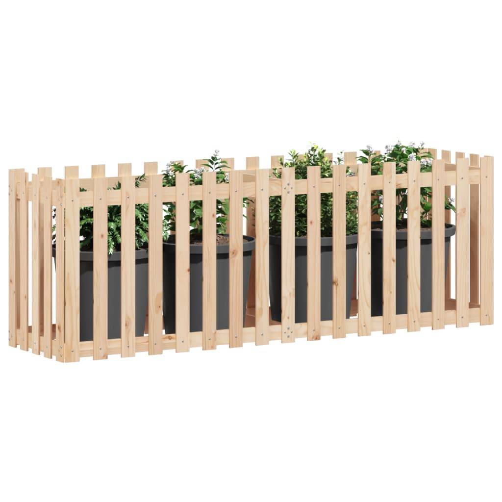 ComfortXL - Carré potager haut pin massif design clôture jardin 200x50x70cm Brun – ComfortXL Outdoor Living - Image 3