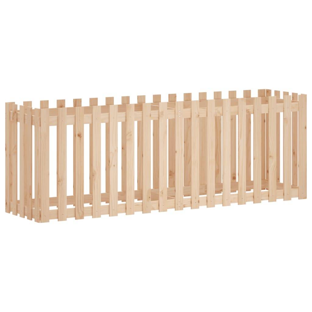 ComfortXL - Carré potager haut pin massif design clôture jardin 200x50x70cm Brun – ComfortXL Outdoor Living - Image 2