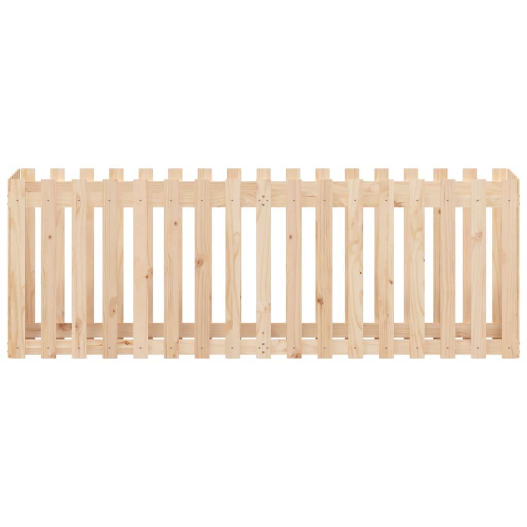 ComfortXL - Carré potager haut pin massif design clôture jardin 200x50x70cm Brun – ComfortXL Outdoor Living - Image 5