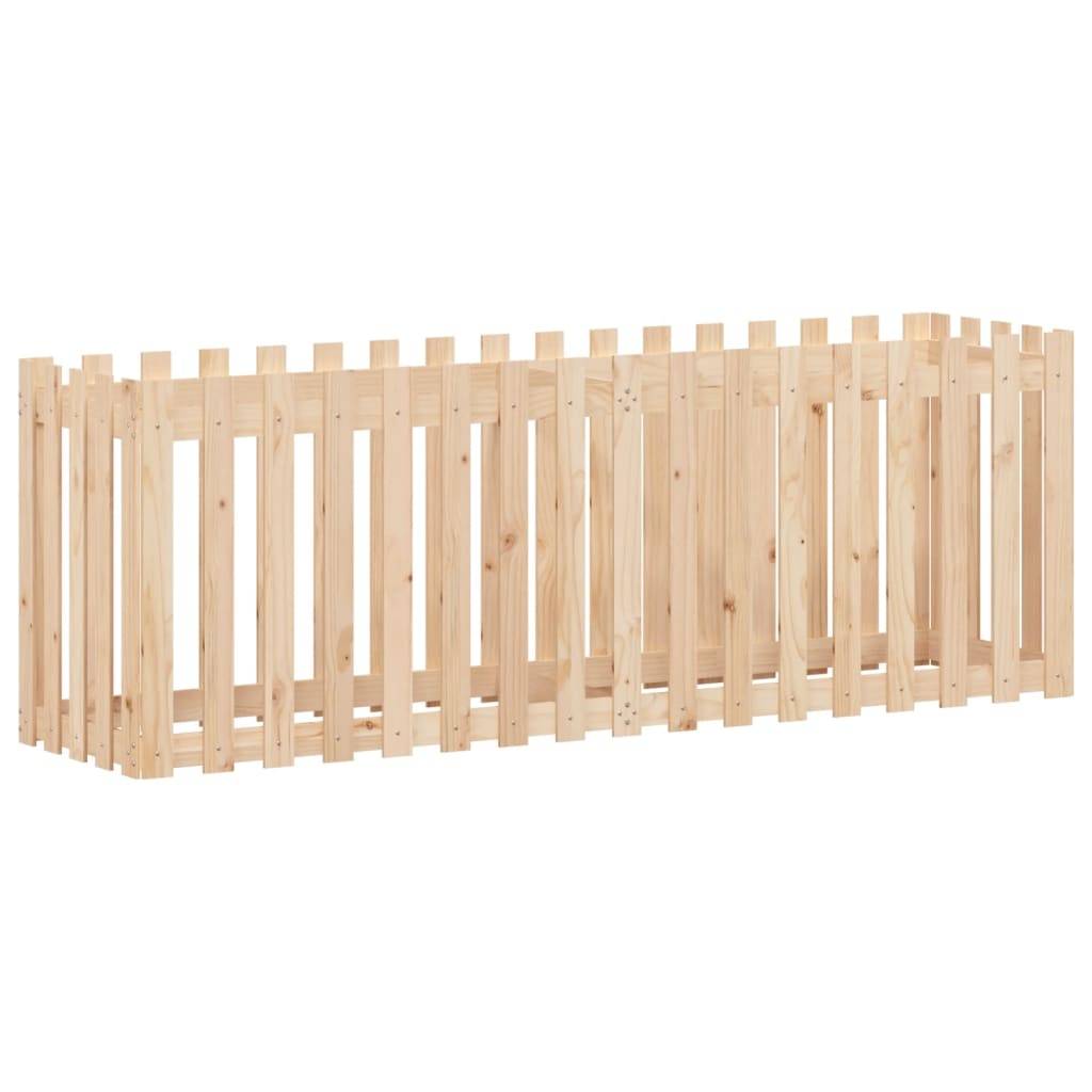 ComfortXL - Carré potager haut pin massif design clôture jardin 200x50x70cm Brun – ComfortXL Outdoor Living - Image 4