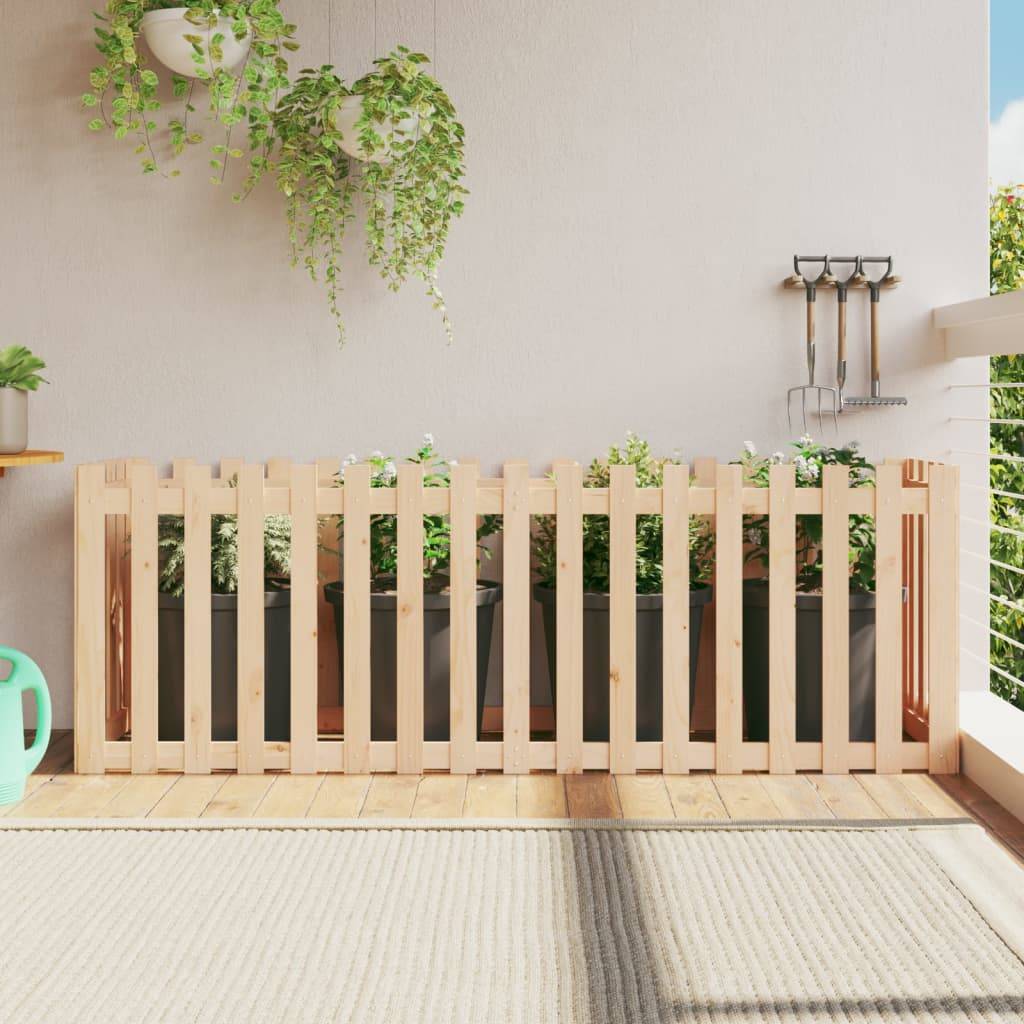 ComfortXL - Carré potager haut pin massif design clôture jardin 200x50x70cm Brun – ComfortXL Outdoor Living
