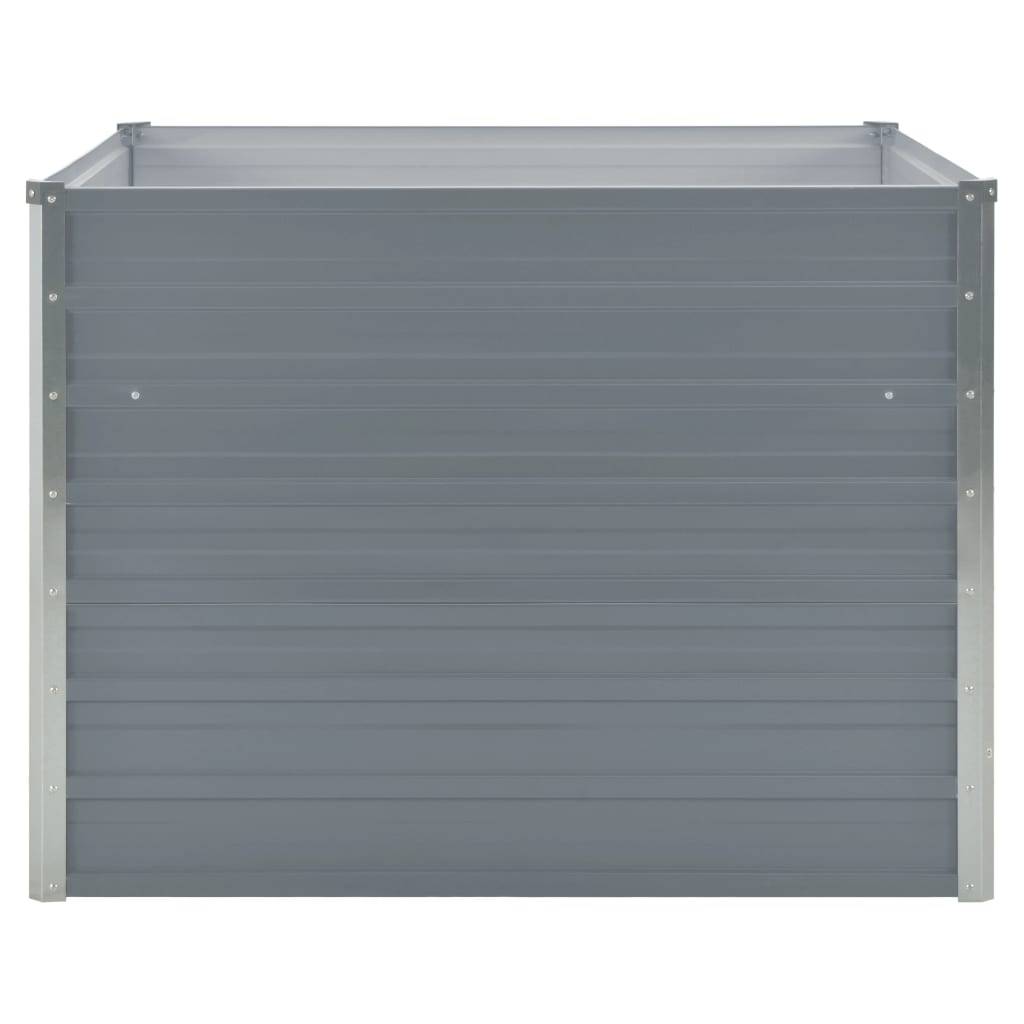 Helloshop26 - Jardinière 100 x 100 x 77 cm gris acier galvanisé - Image 2