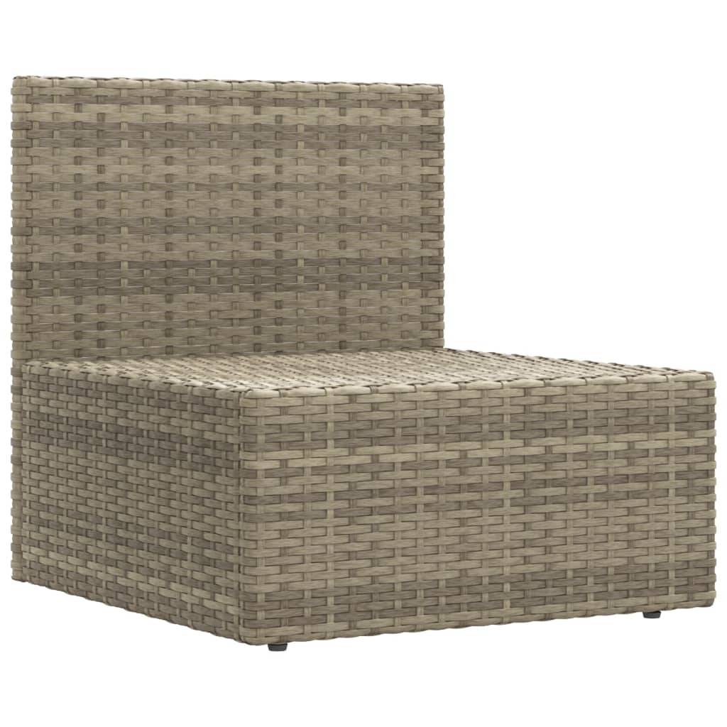 Helloshop26 - Salon de jardin meuble d'extérieur ensemble de mobilier 5 pièces avec coussins gris résine tressée - Imagen 6