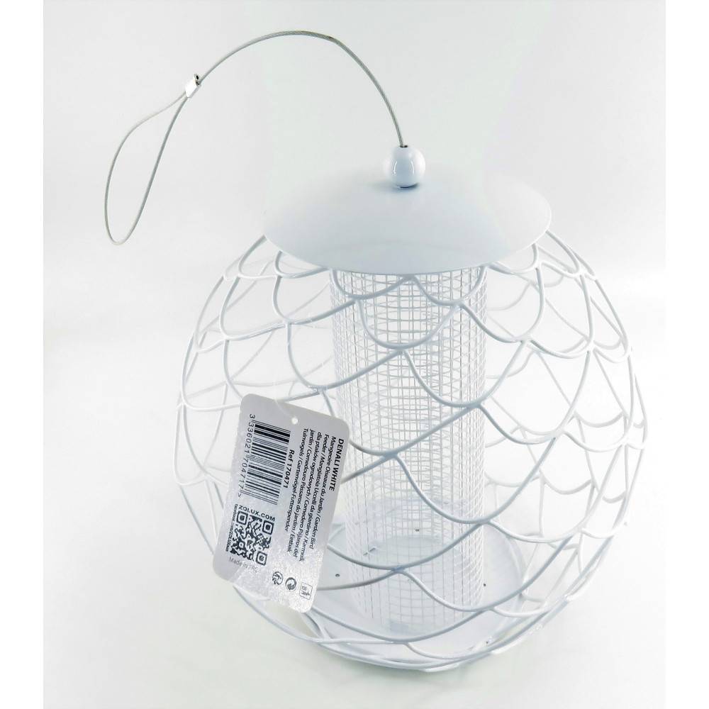 Mangeoire urban denali blanc ø 24 cm, pour arachide pour oiseaux - Imagen 7
