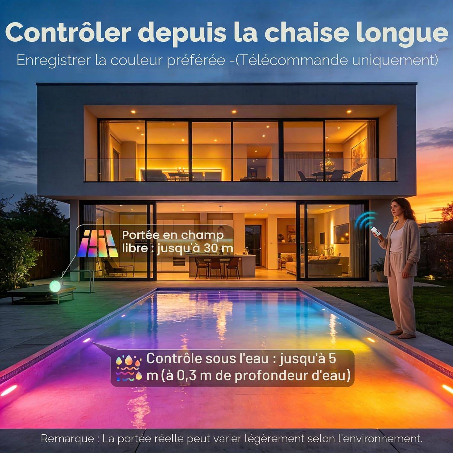 Générique Ballons De Plage Lumineux - Gonflables Pour Bassin Avec Lumières LED | Jeux Flottants Avec Télécommande, Boules De Piscine Luminescentes, Boules LED De - Adultes Et Familles En Extérieur