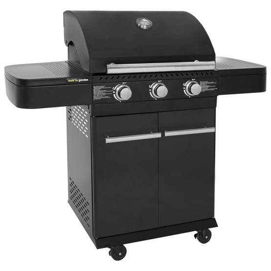 Barbecue au gaz FYRA avec thermomètre - 3 brûleurs - COOK'IN GARDEN - Imagen 1