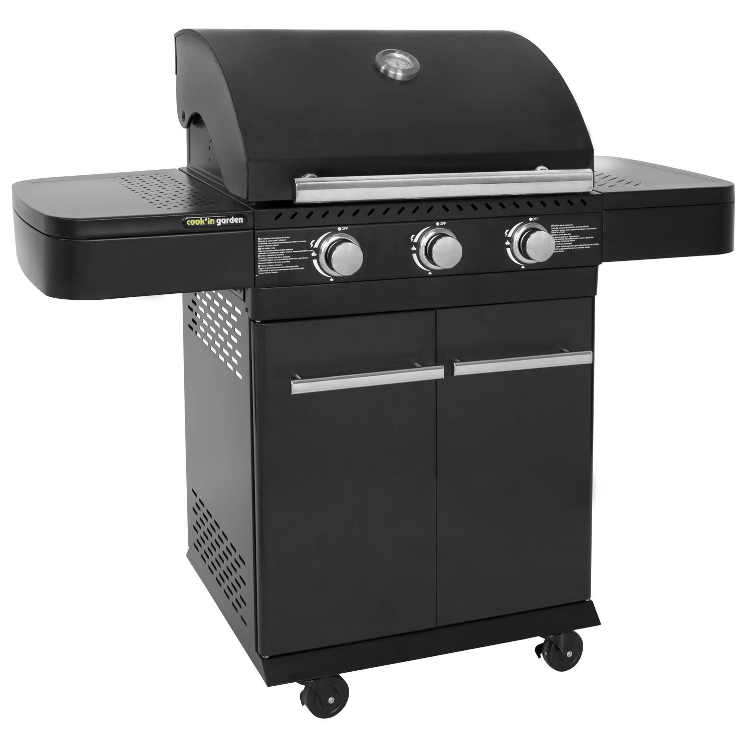 Barbecue au gaz FYRA avec thermomètre - 3 brûleurs - COOK'IN GARDEN - Imagen 1