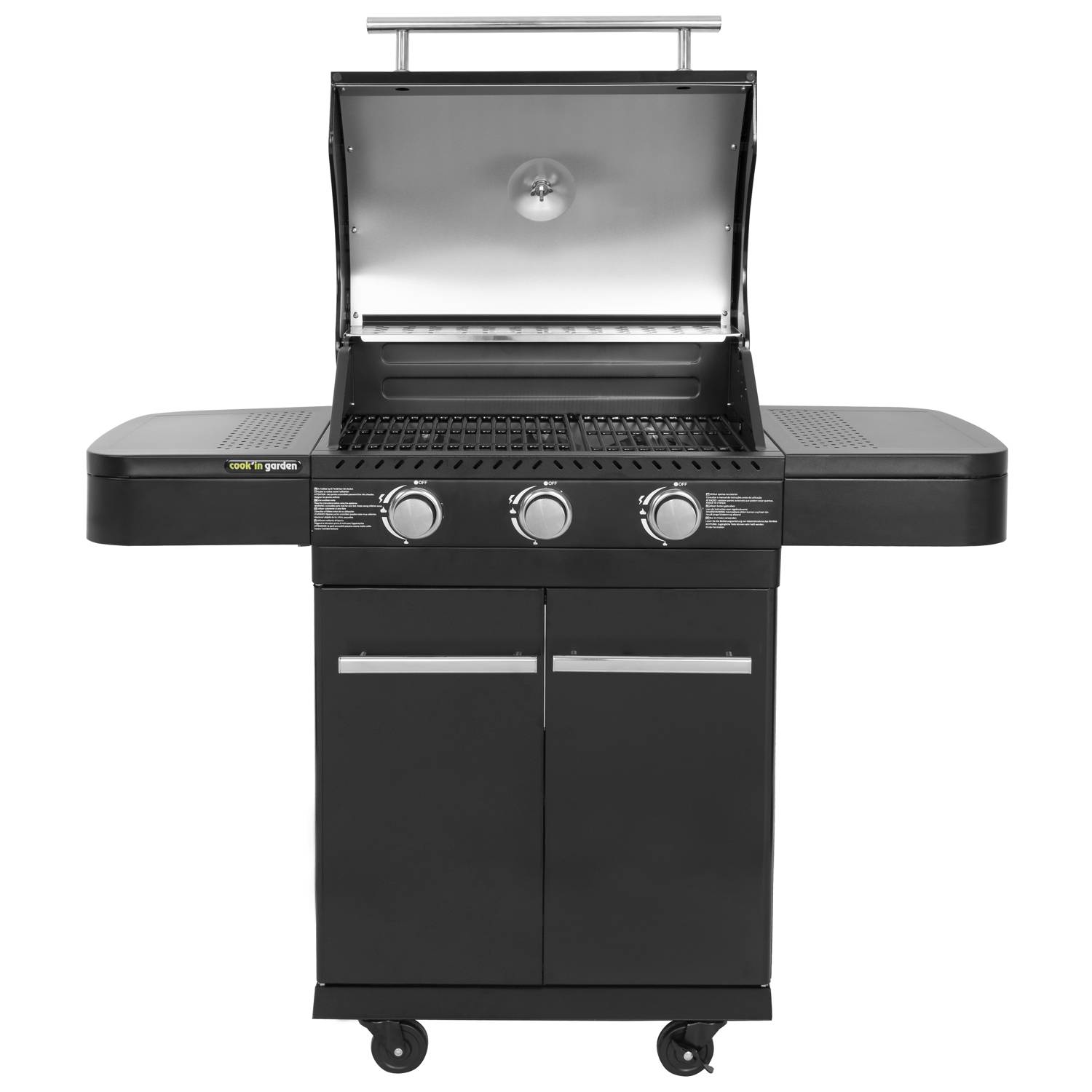 Barbecue au gaz FYRA avec thermomètre - 3 brûleurs - COOK'IN GARDEN - Imagen 9