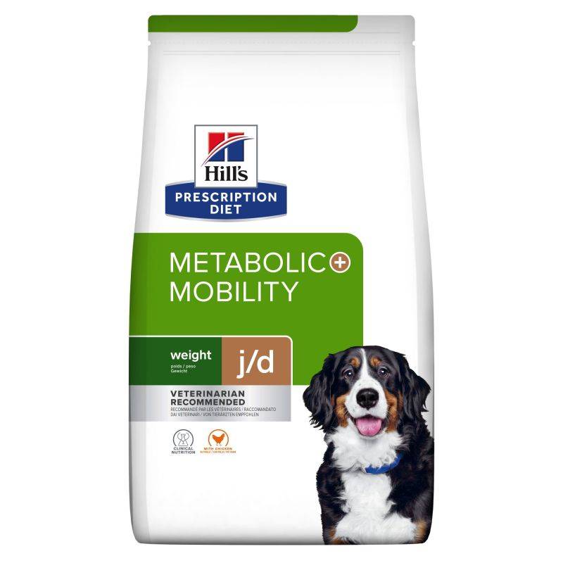 CROQUETTES CHIEN ADULT PRESCRIPTION DIETS J/D METABOLIC + MOBILITY - HILL'S 4 kg - Image 1