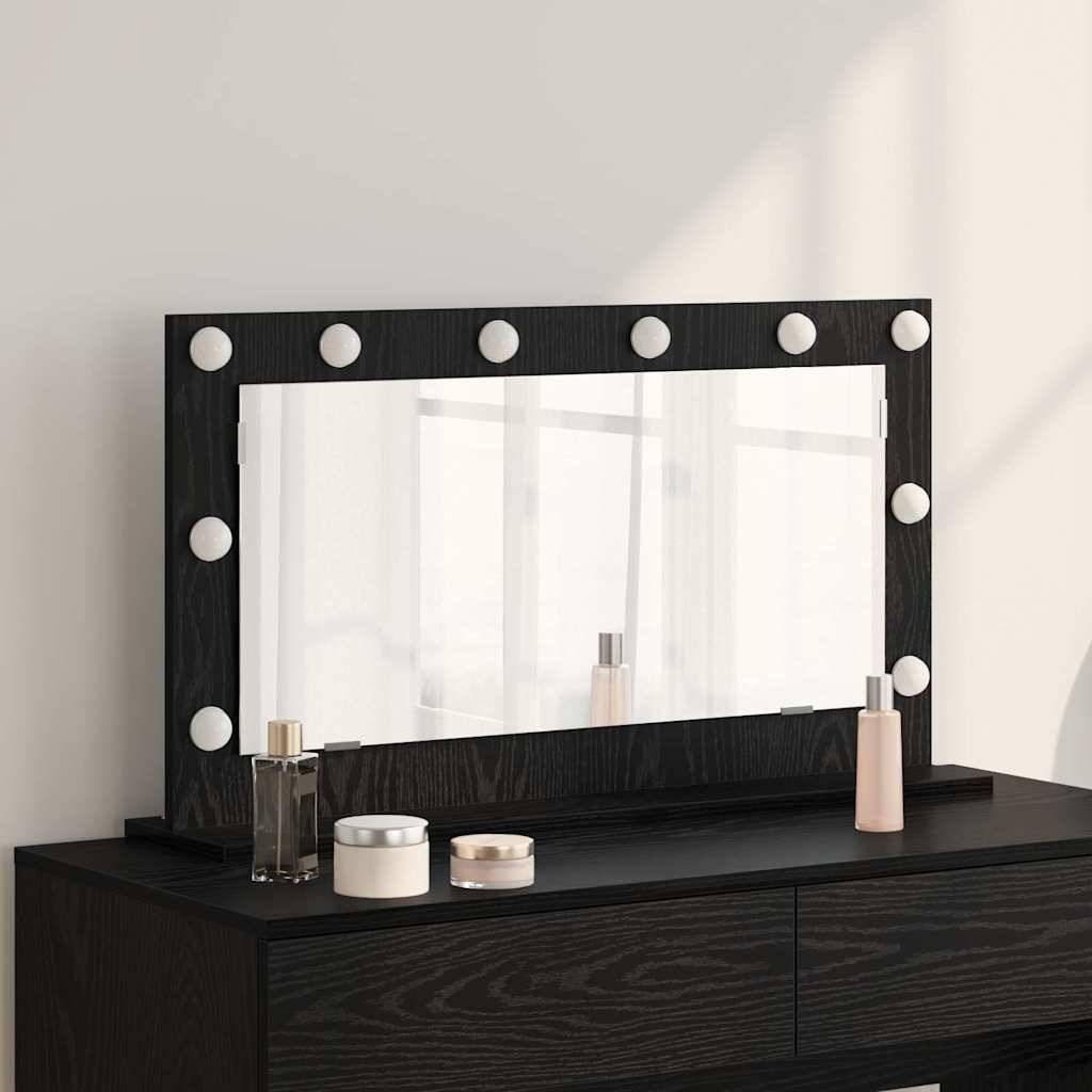 Maison Chic - Miroir de vanité Rectangulaire Chêne noir 80 x 45 x 18 cm Maison Chic - Image 2