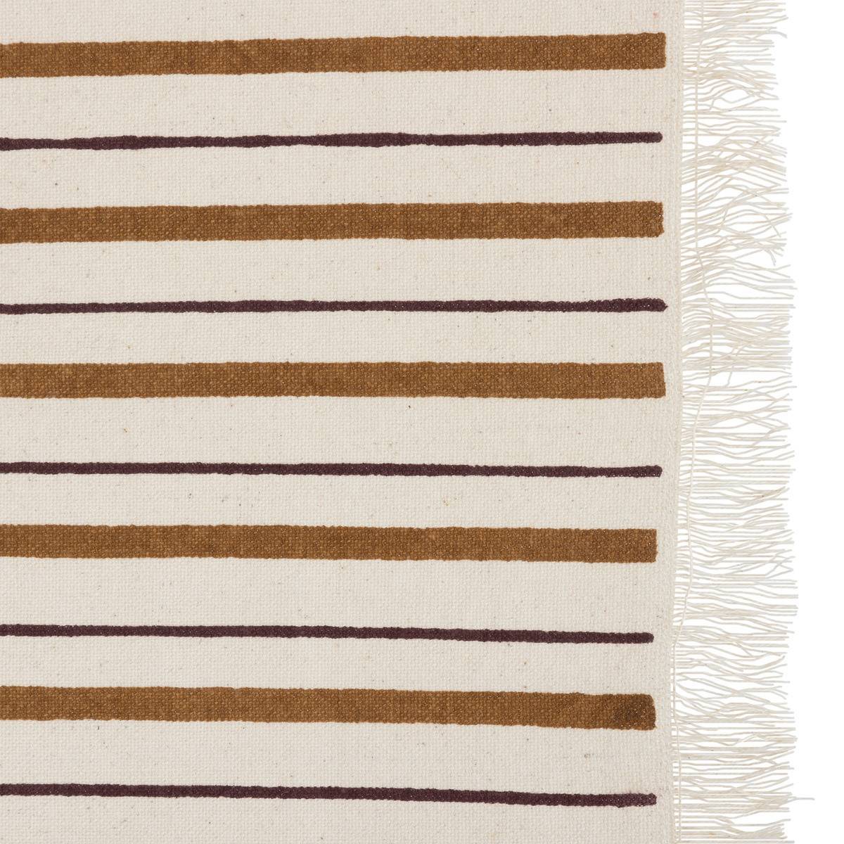 Nappe en coton Beige, Cannelle et Violet 150 x 250 cm - Imagen 2