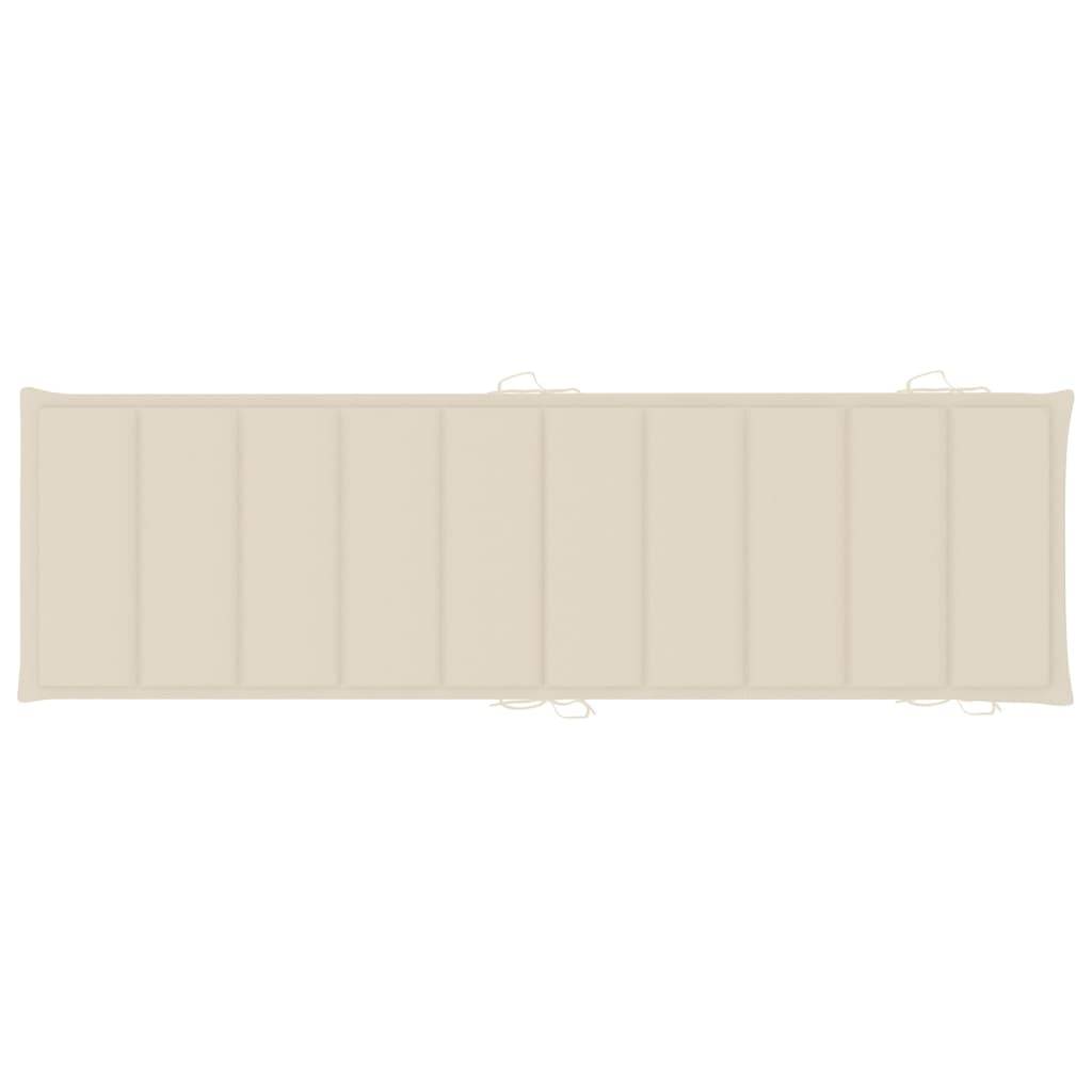 Helloshop26 - Lot de 2 transats chaise longue bain de soleil lit de jardin terrasse meuble d'extérieur avec table et coussins acacia solide - Imagen 5