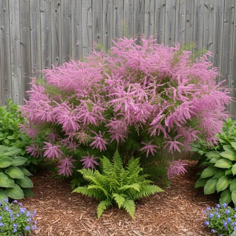 Tamaris d'été rose, Tamarix à fleurs Rose/ - feuillage Caduc - Pot de 7,5L - 60/80 cm