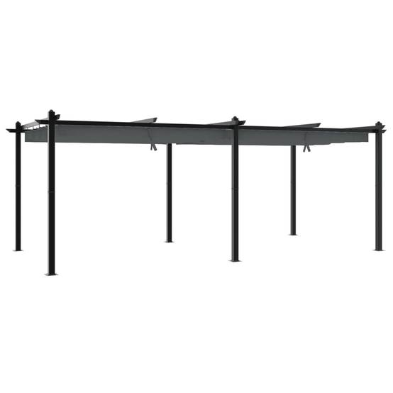 ComfortXL - Pergola en Aluminium avec Toit Rétractable Anti-UV pour Espace Extérieur Anthracite 3x6 m – ComfortXL Outdoor Living - Image 2