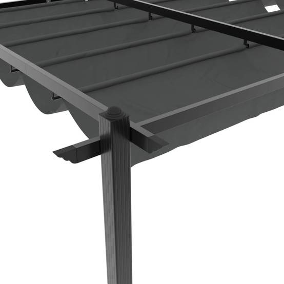 ComfortXL - Pergola en Aluminium avec Toit Rétractable Anti-UV pour Espace Extérieur Anthracite 3x6 m – ComfortXL Outdoor Living - Image 9