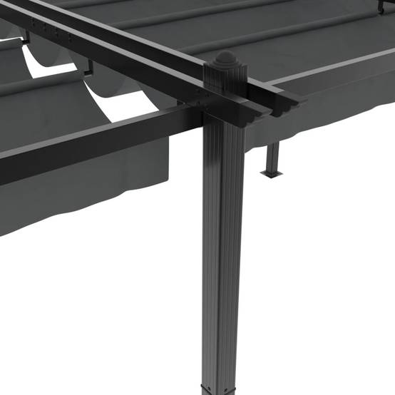 ComfortXL - Pergola en Aluminium avec Toit Rétractable Anti-UV pour Espace Extérieur Anthracite 3x6 m – ComfortXL Outdoor Living - Image 8