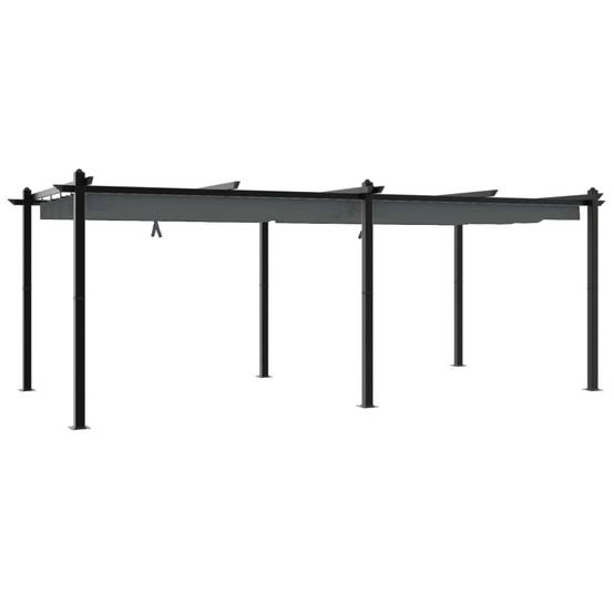 ComfortXL - Pergola en Aluminium avec Toit Rétractable Anti-UV pour Espace Extérieur Anthracite 3x6 m – ComfortXL Outdoor Living - Image 6