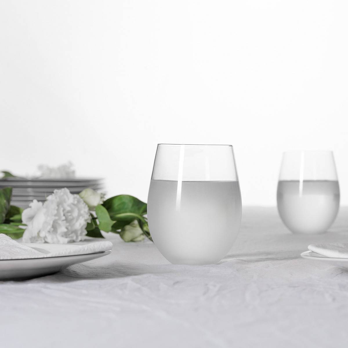 Lot de 6 Gobelets Bas "Givrés" 54cl Transparent - Image 3