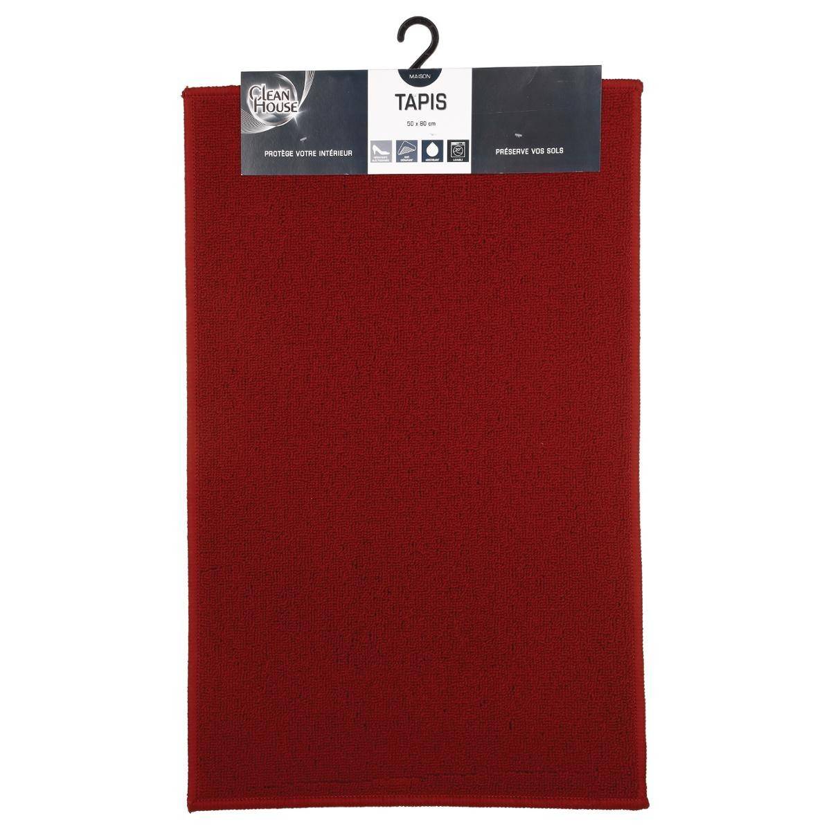 Tapis de cuisine antidérapant 50 x 80 Rouge - Image 3
