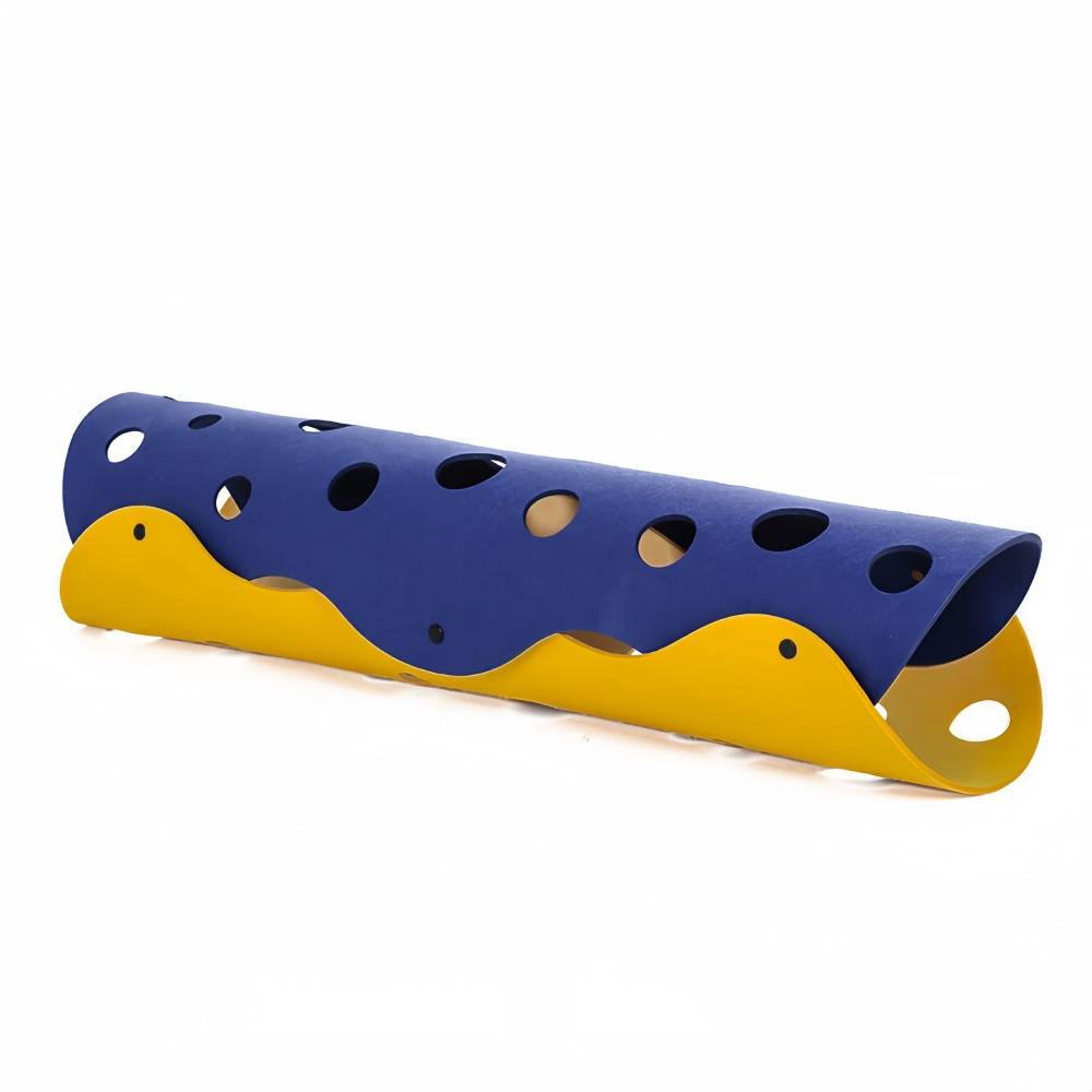 IntiMeg - Tunnel pour chat DIY Bleu-jaune 3 mm (65 x 30) IntiMeg - Image 1