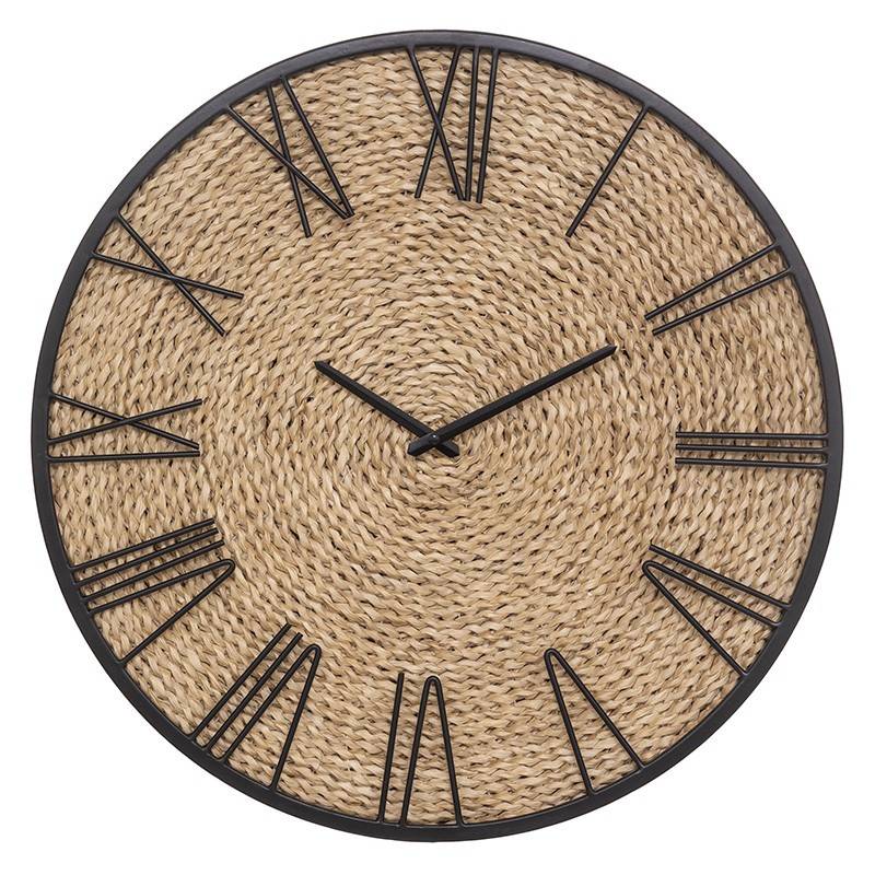 Horloge métal et paille Nico D50 Atmosphera - Imagen 1