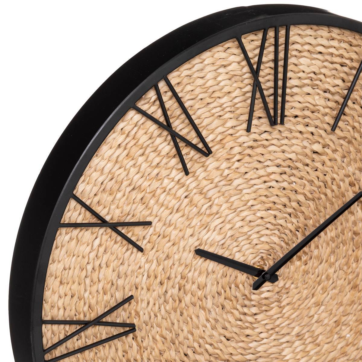 Atmosphera - Horloge "Nico" paille D50cm - Atmosphera Créateur d'intérieur - Imagen 3
