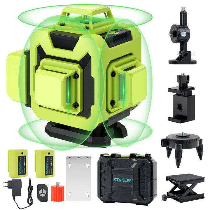 Niveau laser 4 x 360°, 4D 16 Line, Batterie Rechargeable 2 x 2400 mAh - Image 1