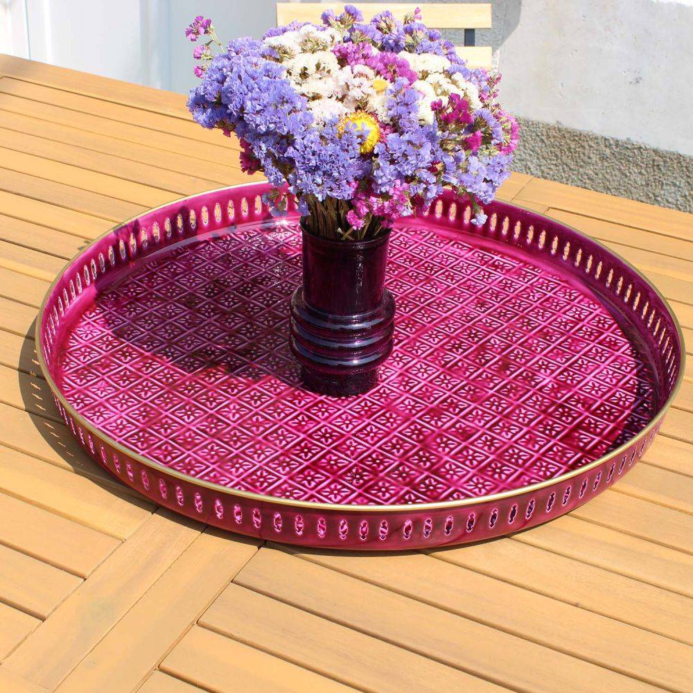 Bazardeluxe - Plateau en métal Jali 60 cm - Imagen 2