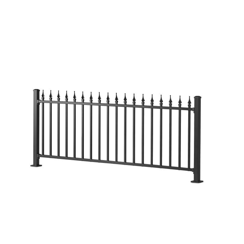 Lot de 4 fixations pour clôture aluminium tradition style ferronnerie Noir - Easy Clôture - Imagen 4