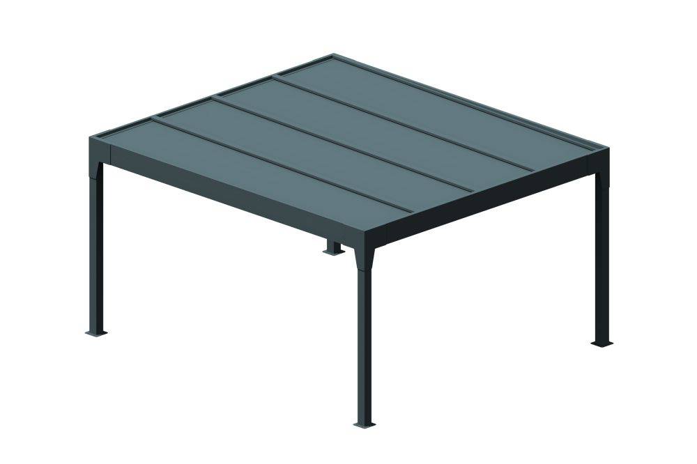 Ombrazur - Carport isotoit® MODERN îlot Gris anthracite 3,78x3,50m OMBRAZUR - Imagen 1