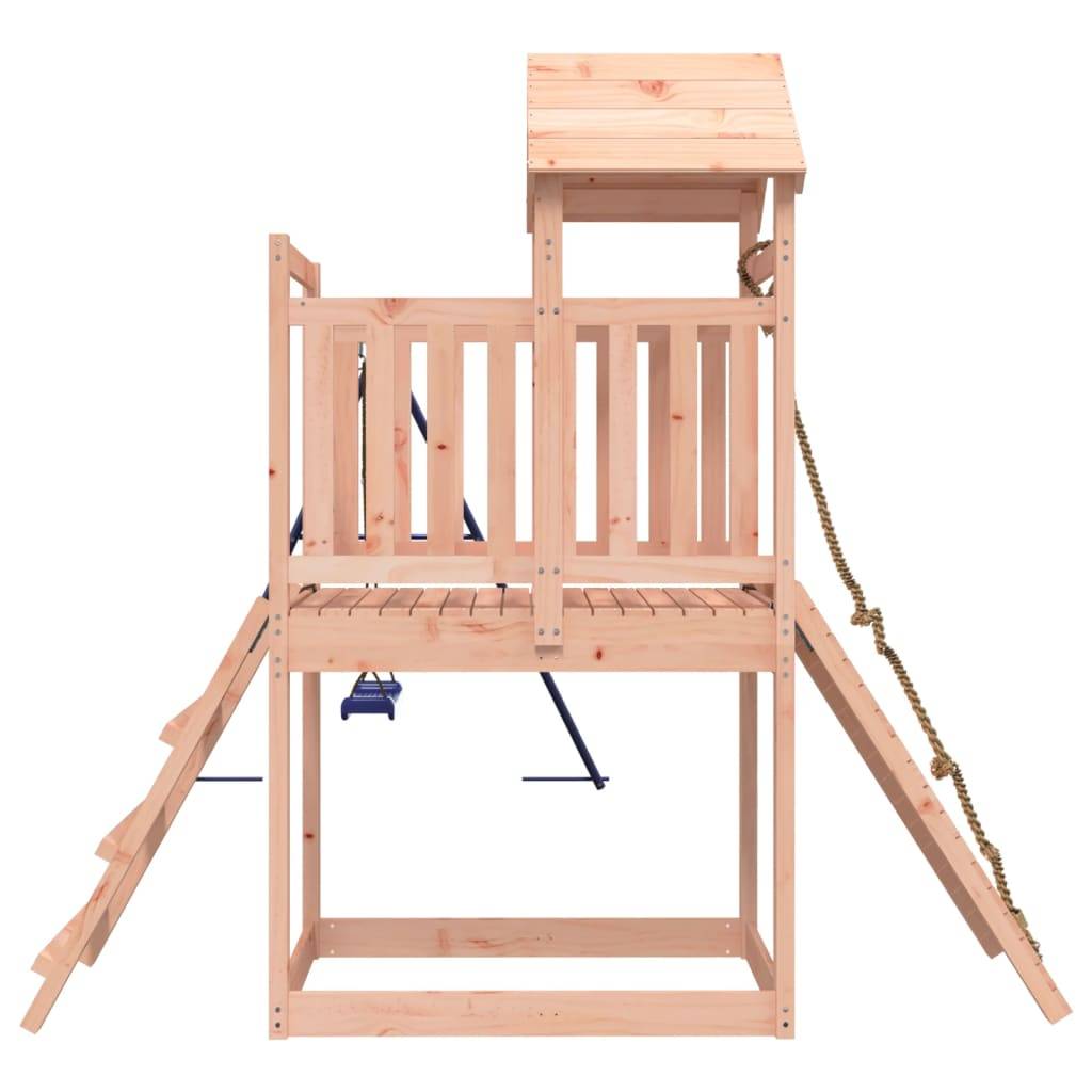 Helloshop26 - Aire de jeux d'extérieur balançoires toboggan portiques robuste jeux jardin 242 x 248 x 214 cm bois massif de douglas - Imagen 4