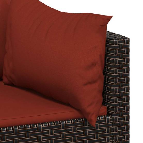Canapés d'angle de jardin et coussins2 pcs | Canapé D'extérieur | Sofa De Jardin marron résine tressée Maison Chic - Image 7