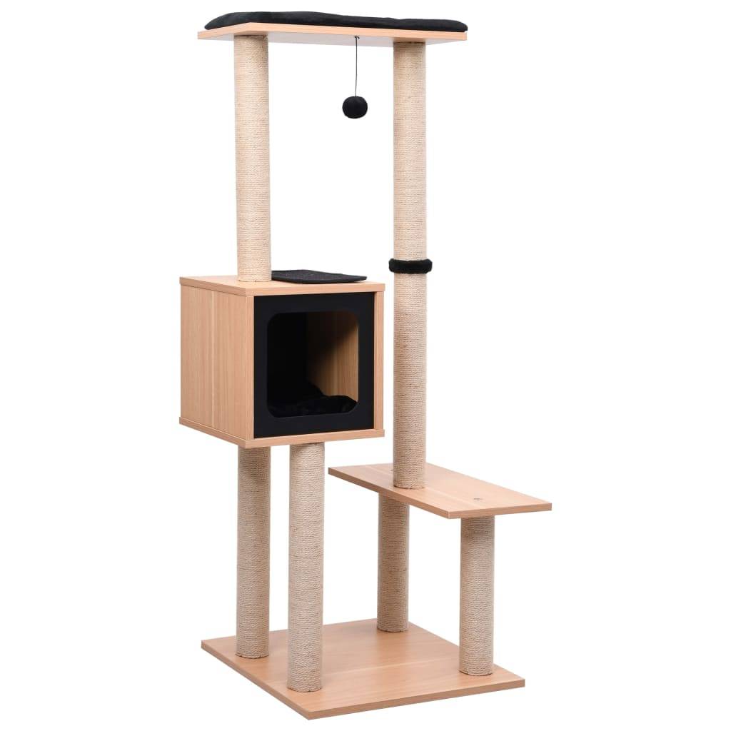 Vidaxl - Arbre à chat avec tapis à gratter en sisal 129 cm vidaXL 170918 - Imagen 1