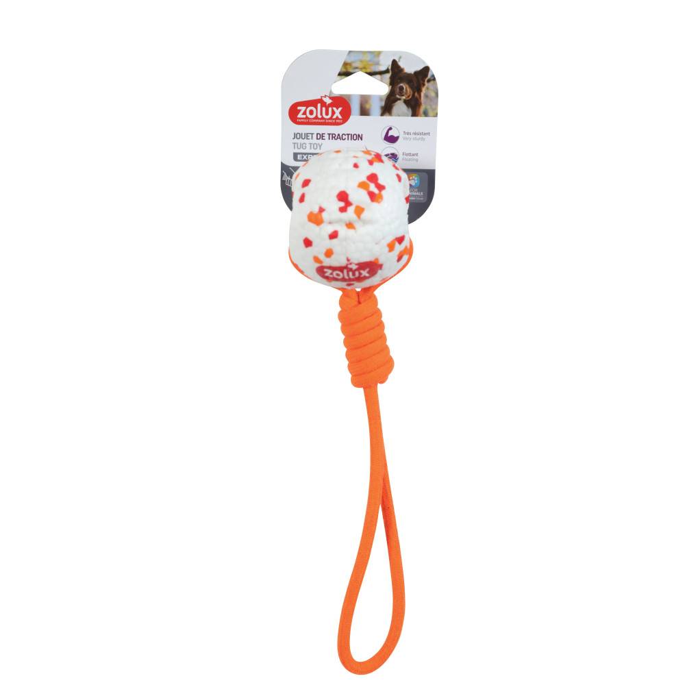 Zolux - Balle et corde flottant 34 cm en ETPU, Jouet pour chien - Imagen 1