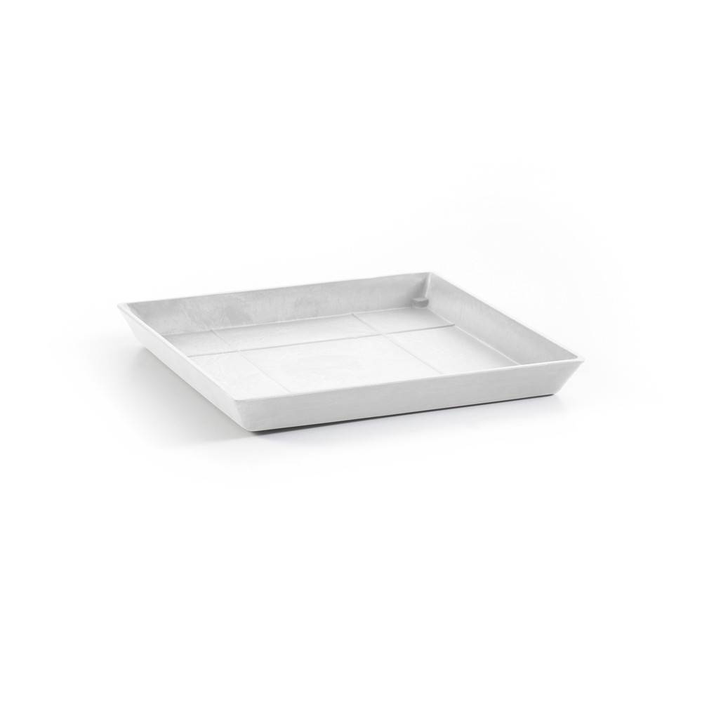 Ecopots - Soucoupe Square 30 Blanc Pur - 28 x 28 x H. 3 cm ECOPOTS