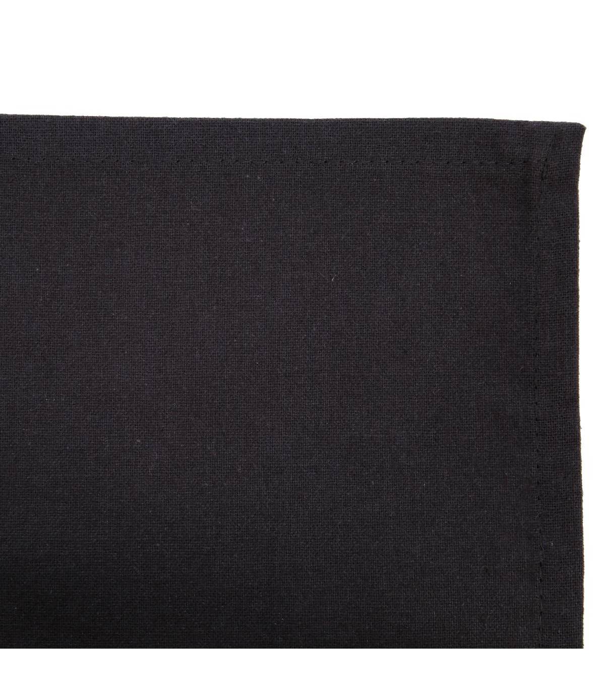 Lot de 4 Serviettes de table en Coton Gris foncé  40 x 40 cm - Imagen 2