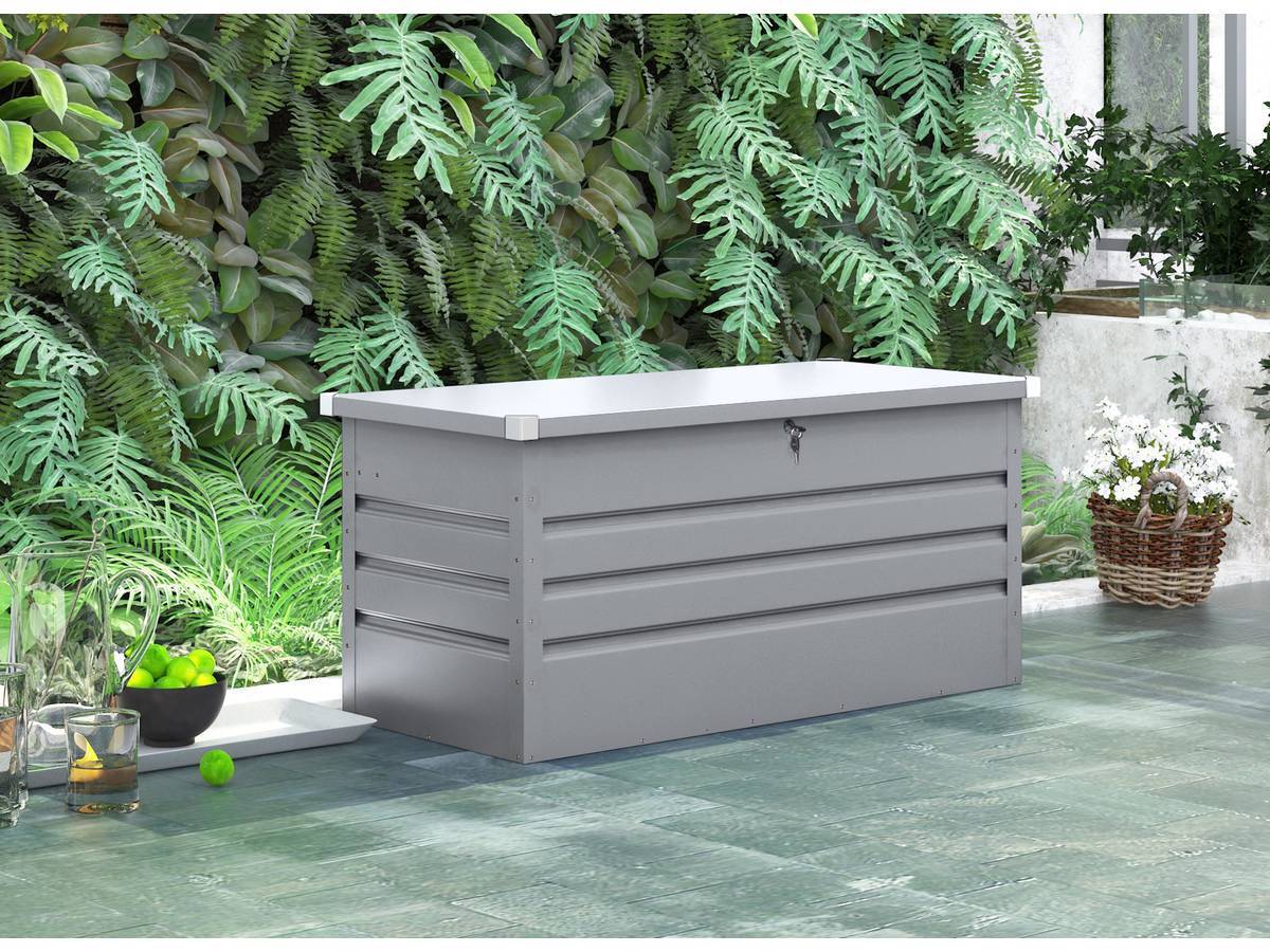 Habitat Et Jardin - Coffre De Jardin Métal "store" - 371l - Argent -habitat Et Jardin - Imagen 2