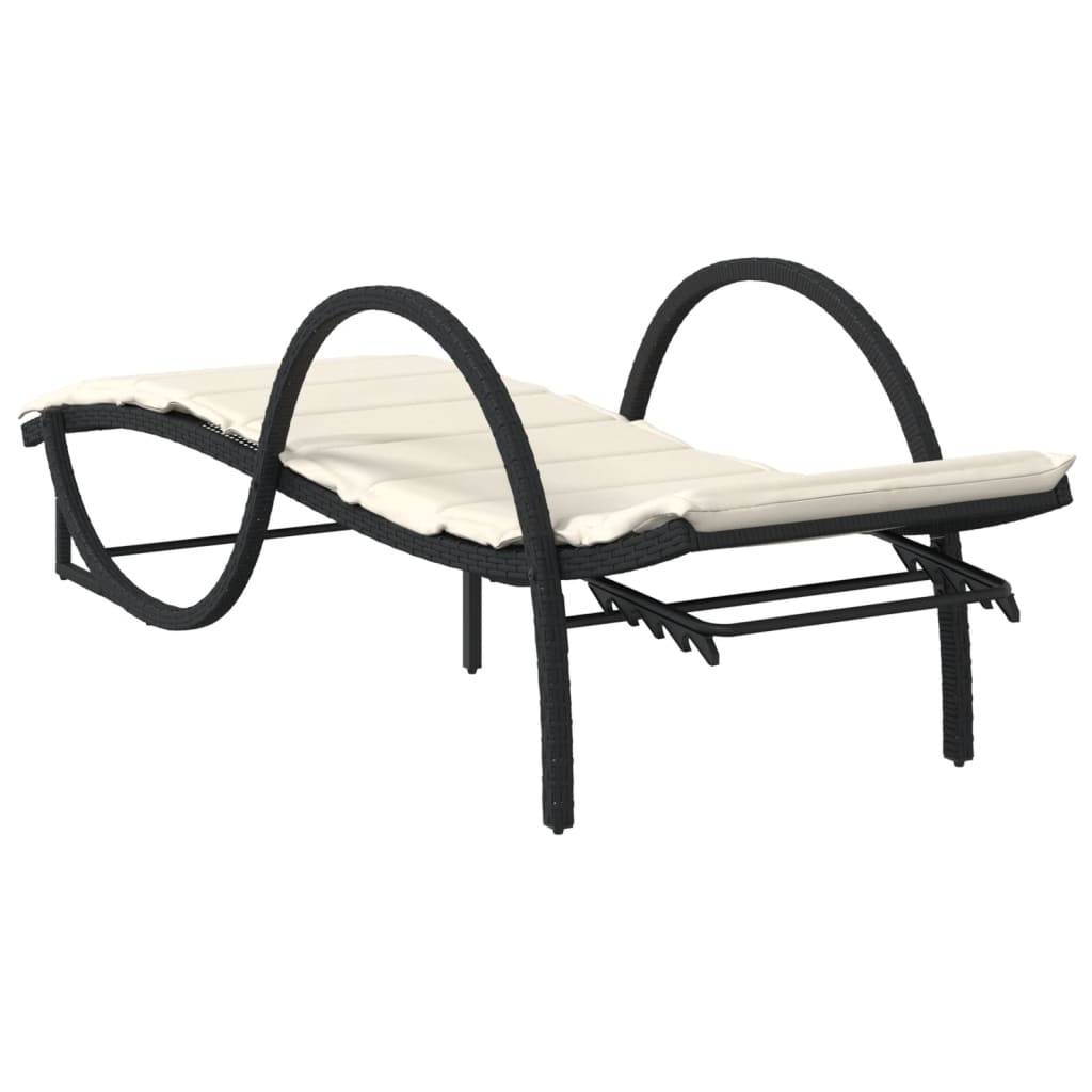 Lot de 2 chaise longue d'extérieur noir 199 X 60 cm - Prolenta Premium - Image 6