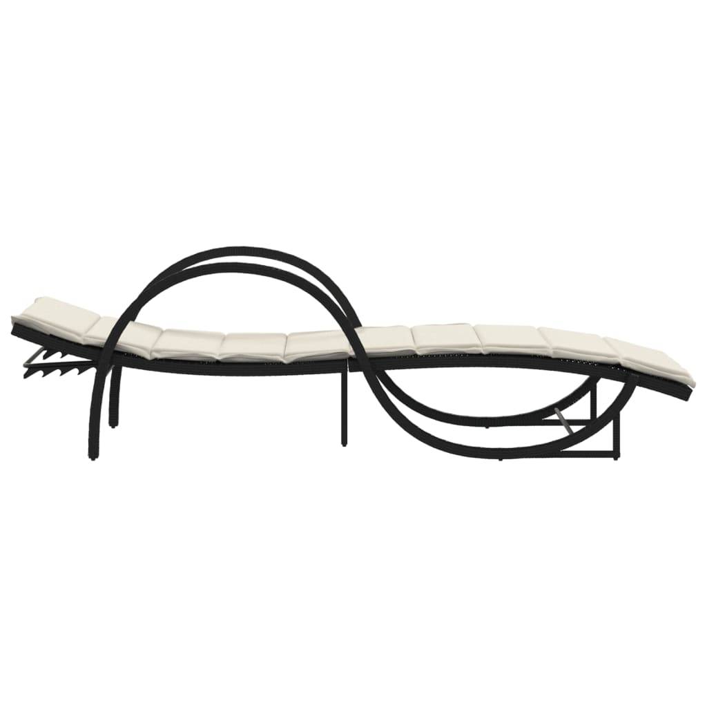 Lot de 2 chaise longue d'extérieur noir 199 X 60 cm - Prolenta Premium - Image 5