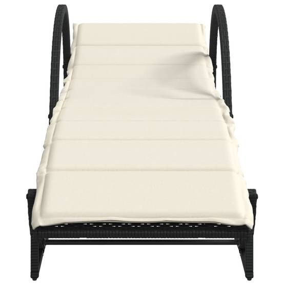 Lot de 2 chaise longue d'extérieur noir 199 X 60 cm - Prolenta Premium - Image 4