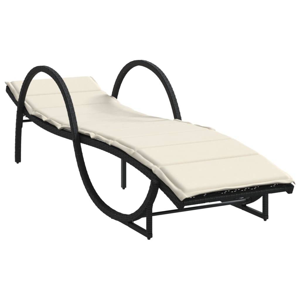 Lot de 2 chaise longue d'extérieur noir 199 X 60 cm - Prolenta Premium - Image 3