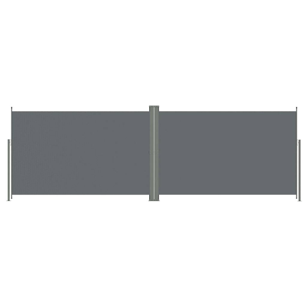 Helloshop26 - Auvent paravent store brise-vue latéral rétractable de patio jardin terrasse balcon protection visuelle écran 200 x 600 cm anthracite - Imagen 1