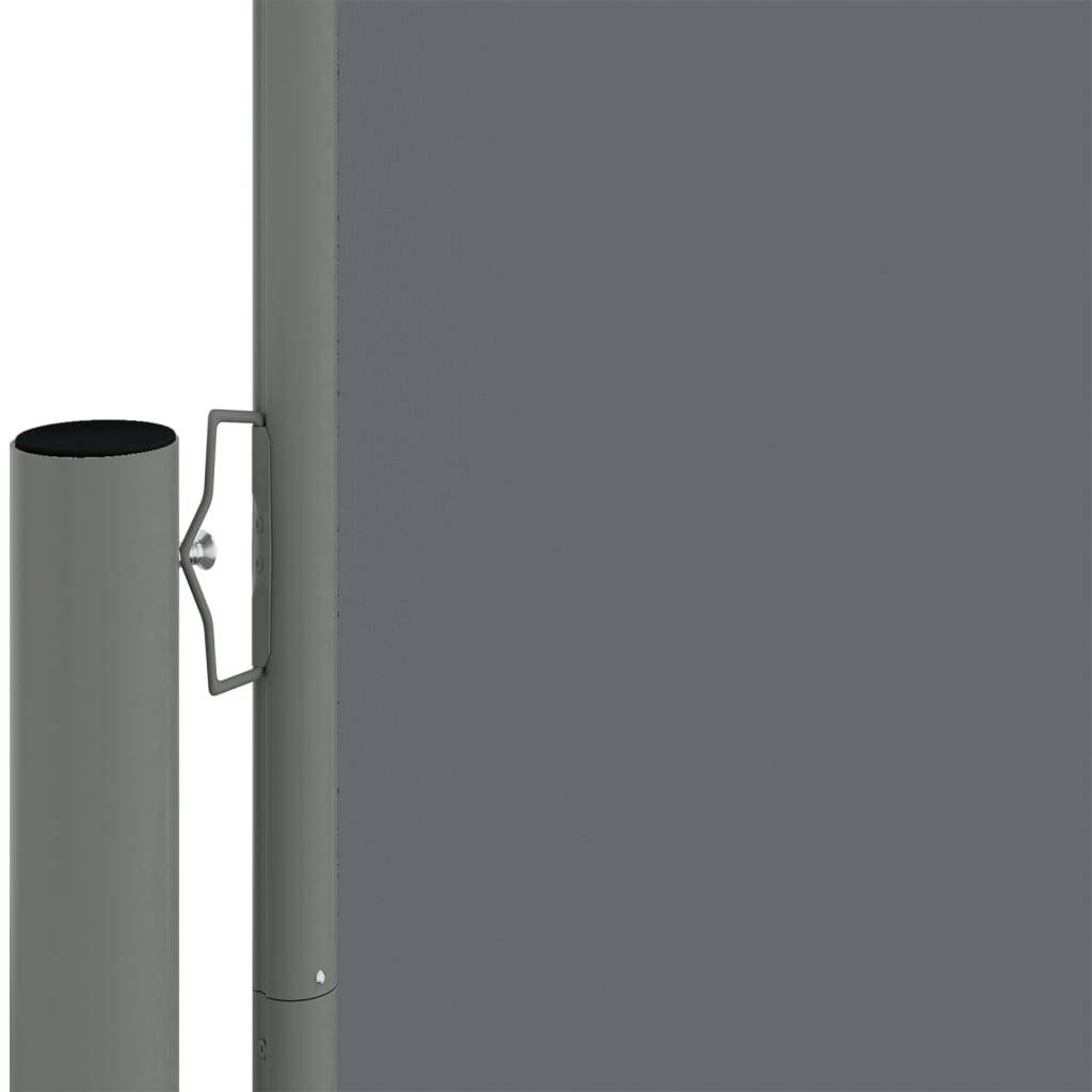 Helloshop26 - Auvent paravent store brise-vue latéral rétractable de patio jardin terrasse balcon protection visuelle écran 200 x 600 cm anthracite - Imagen 2