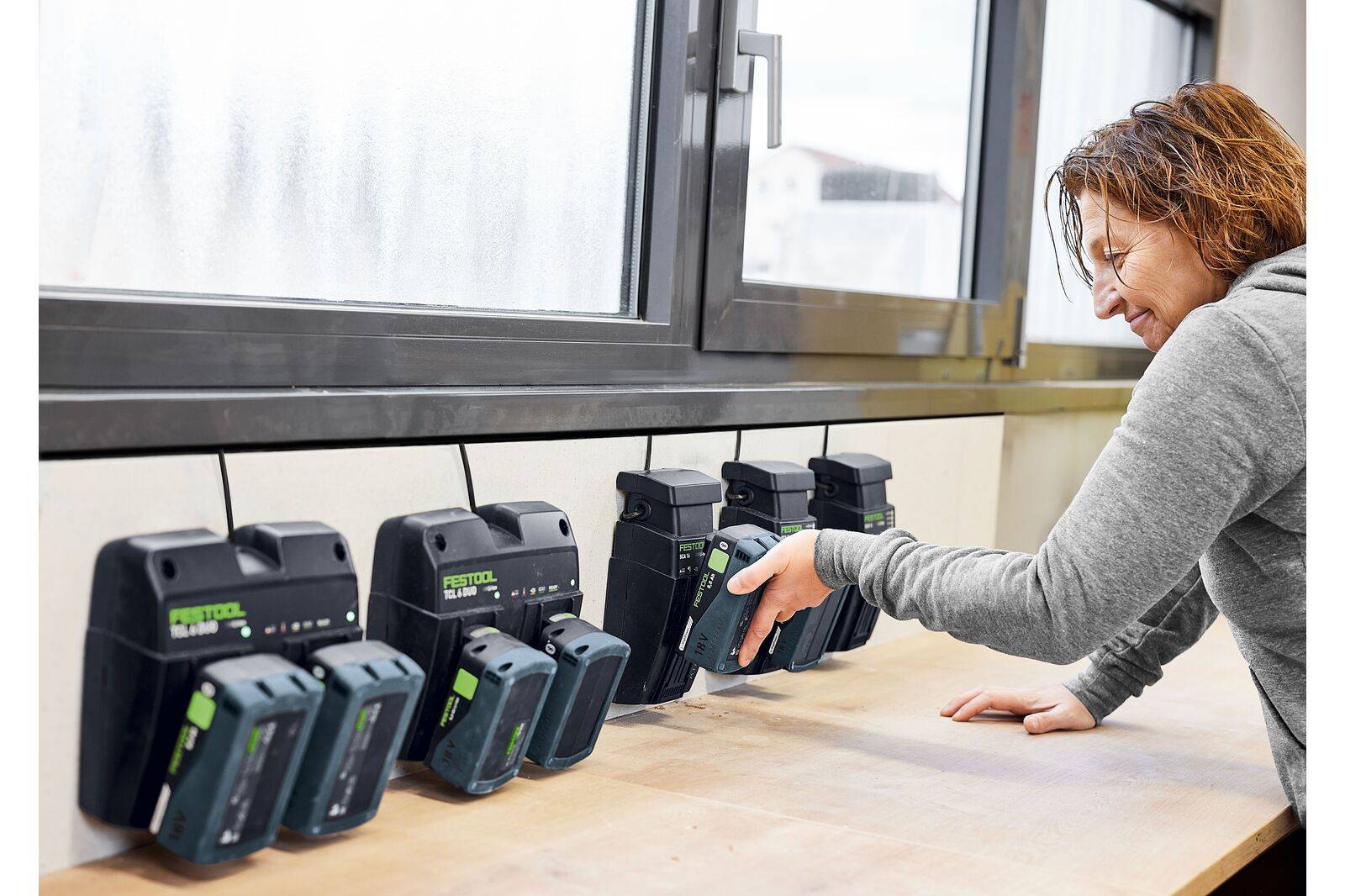 Festool - Set énergie SYS 18V 4 batteries 5Ah + chargeur TCL 6 DUO en coffret Systainer SYS3 - FESTOOL - 577709 - Image 6